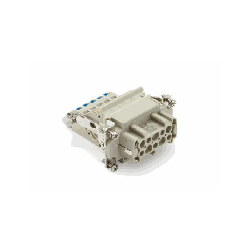 Insert HE, Quick Connection à ressort, femelle, 10 pin, 16A, Polycarbonate, 10B 